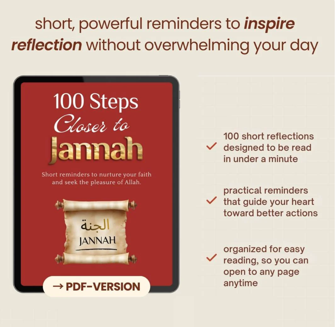 100 Steps Closer To Jannah - Digital Version