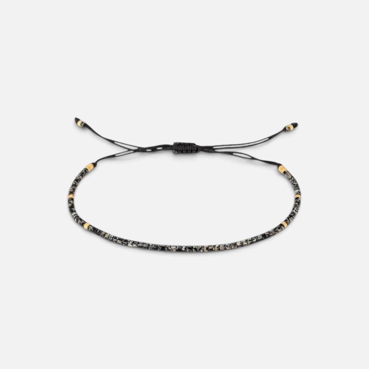 Natural Stone Beads Bracelet (Black)