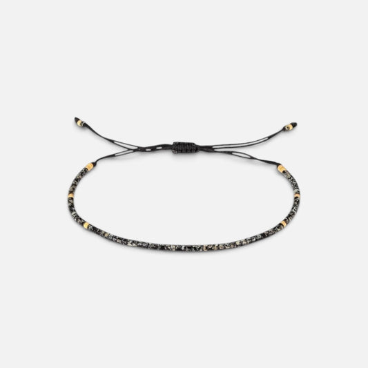 Natural Stone Beads Bracelet (Black)