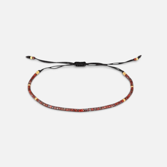 Natural Stone Beads Bracelet (Red)