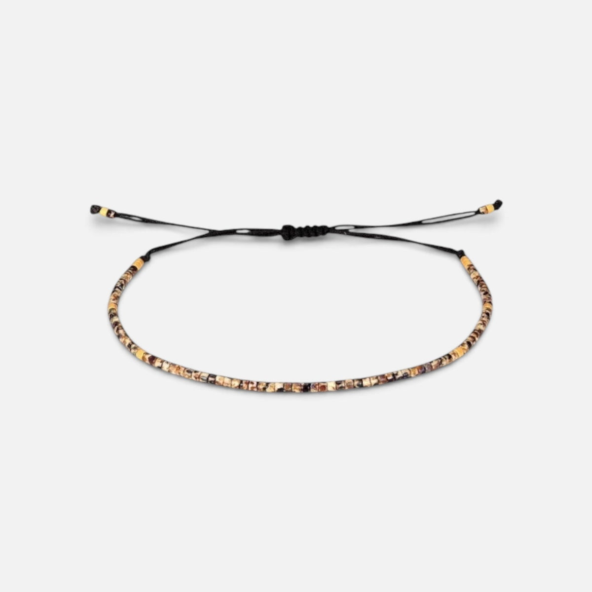 Natural Stone Beads Bracelet (Brown)