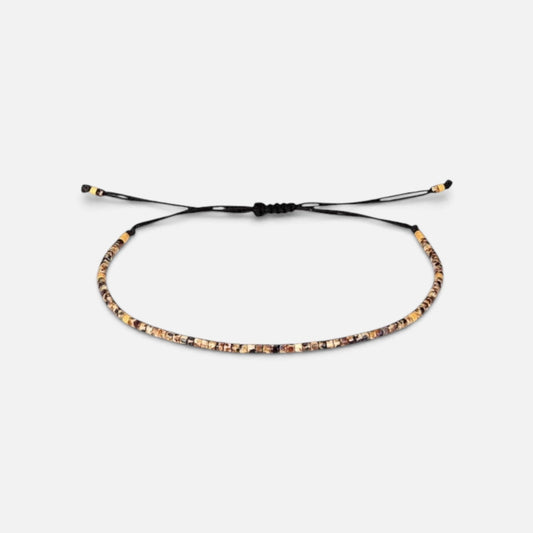 Natural Stone Beads Bracelet (Brown)