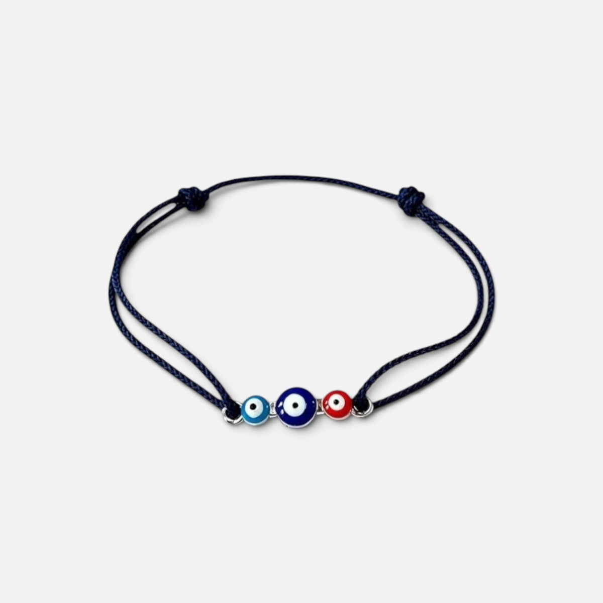 Knotted Evil Eye Bracelet (blue)