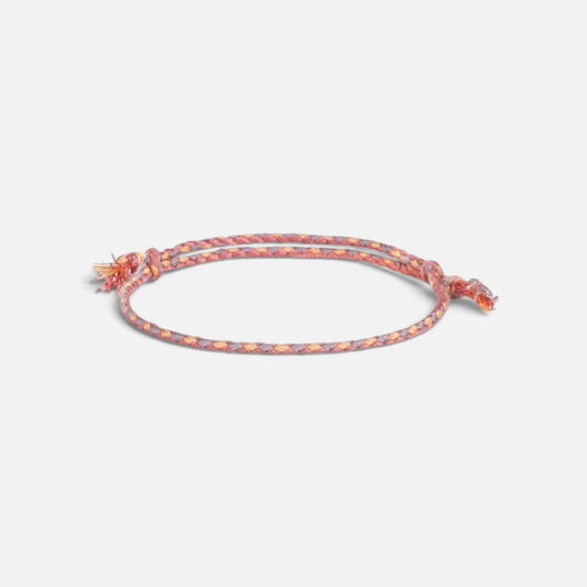 Cotton Bracelet (Peach & Grey)
