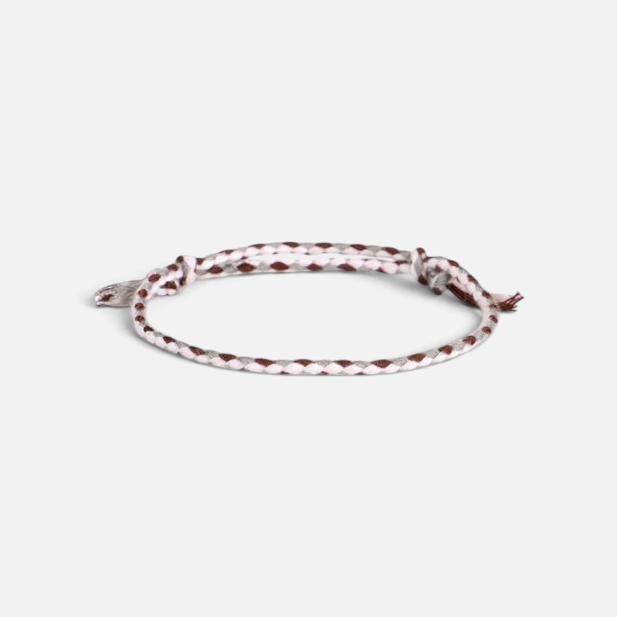Cotton Bracelet (Brown & Grey)
