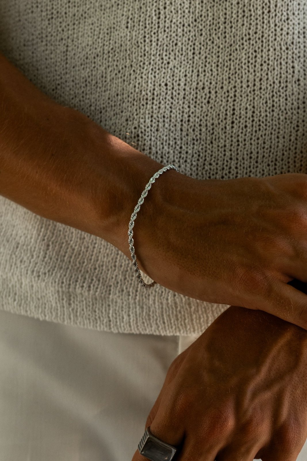 Rope Bracelet 3mm — Silver