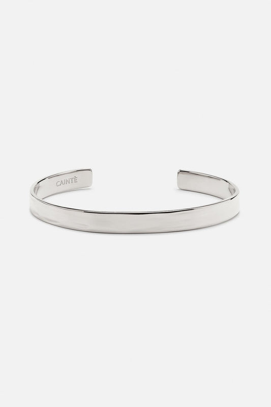 Hammered Bracelet — Silver