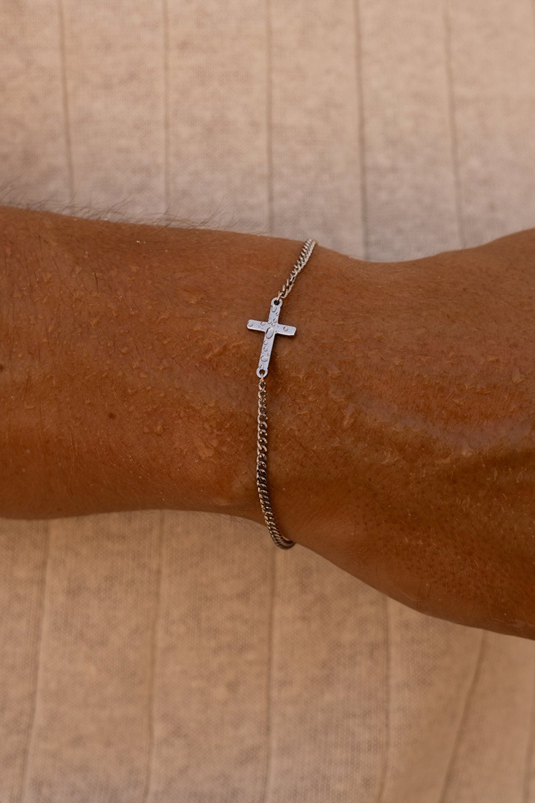 Cross Bracelet — Silver