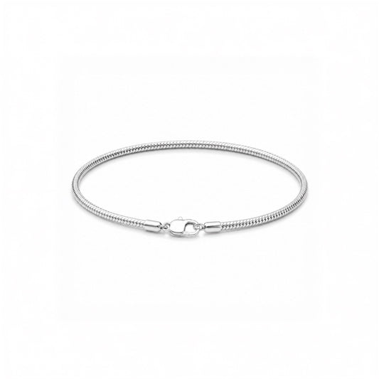 Serpentine Silver Bracelet
