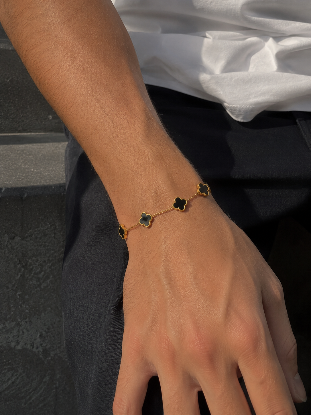 Quadrille Bracelet — Black