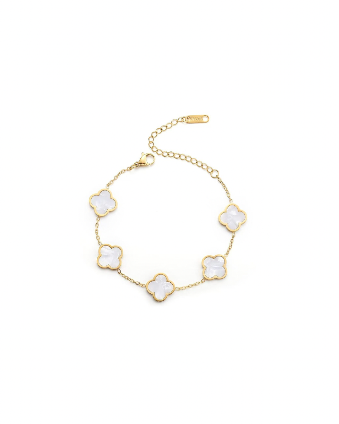 Quadrille Bracelet — White