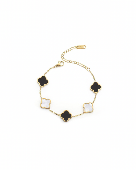 Quadrille Bracelet — Black & White