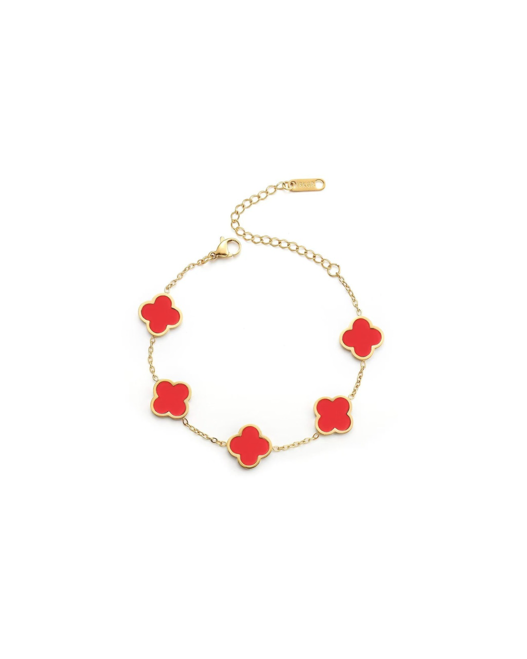 Quadrille Bracelet — Red