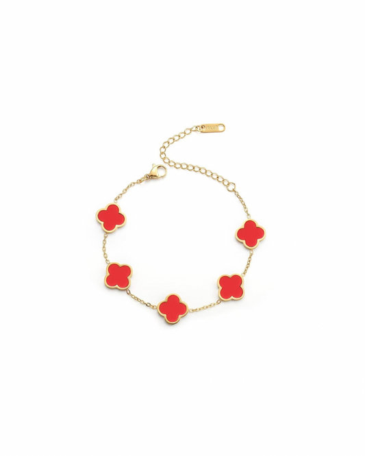 Quadrille Bracelet — Red