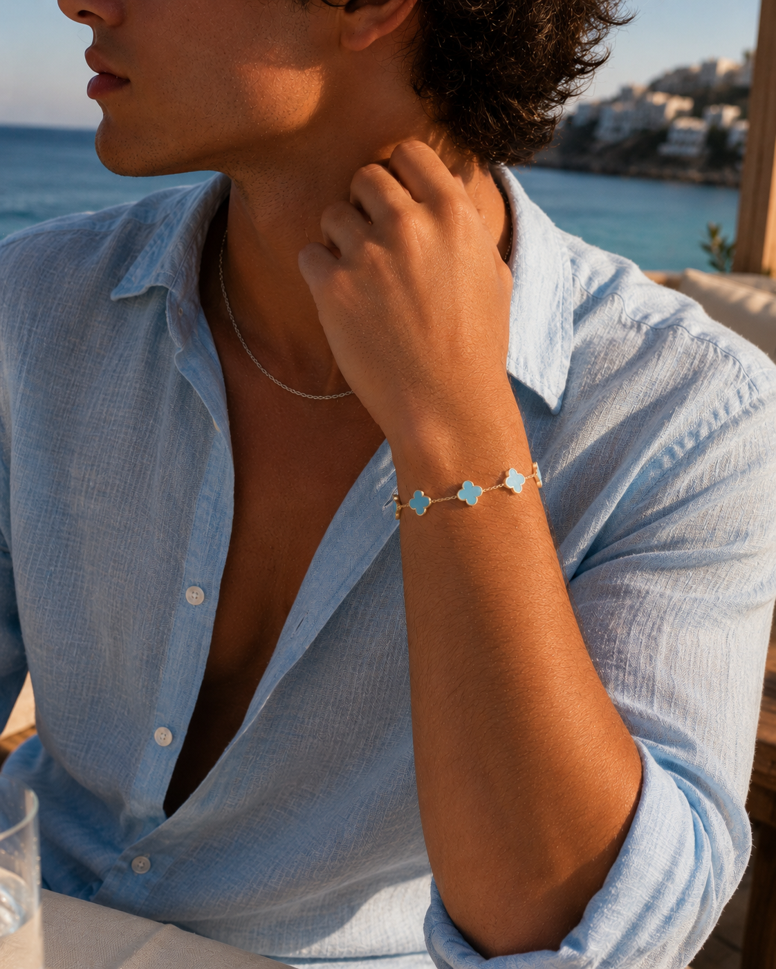 Quadrille Bracelet — Blue