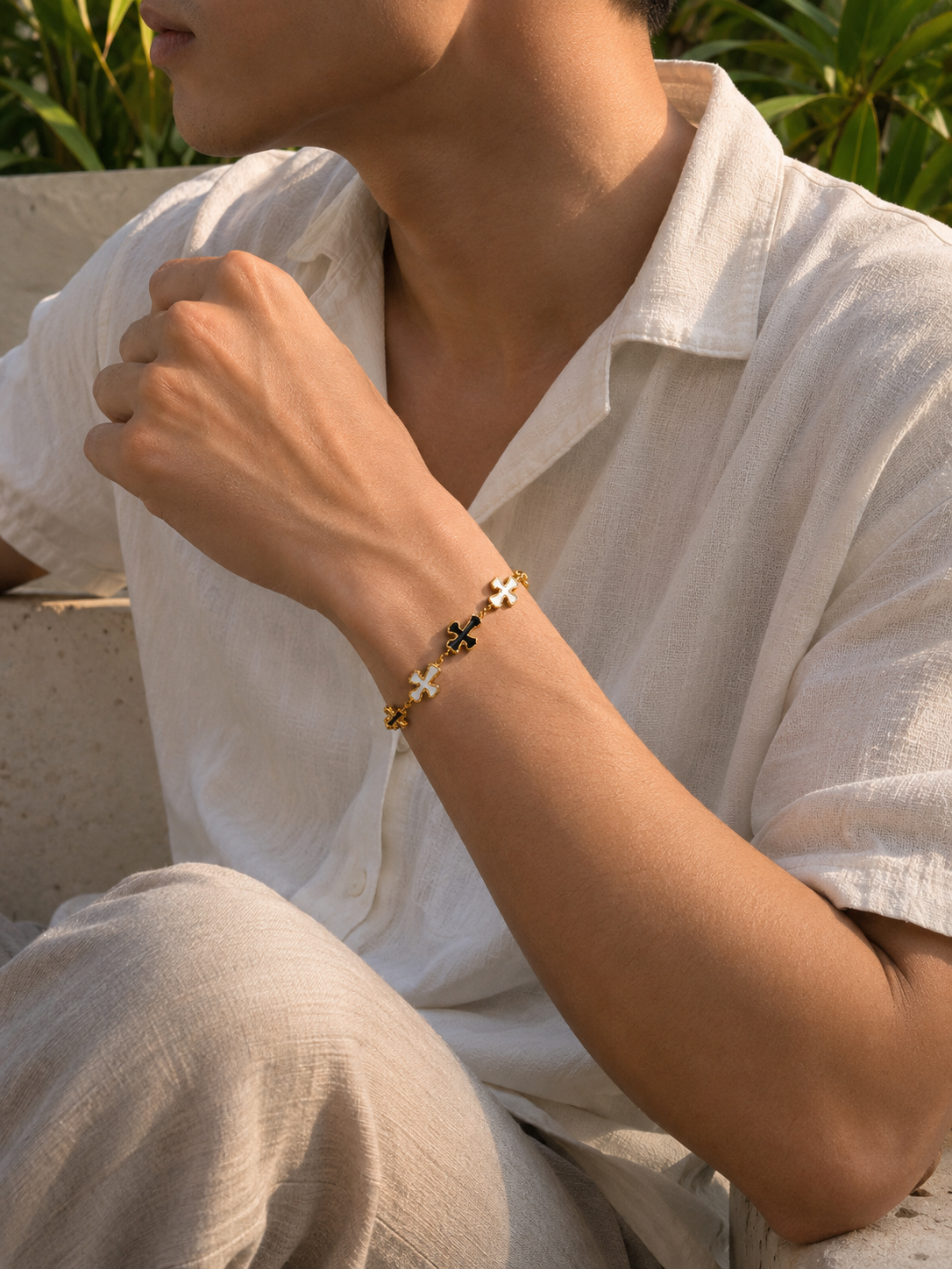 Lumen Cross Bracelet